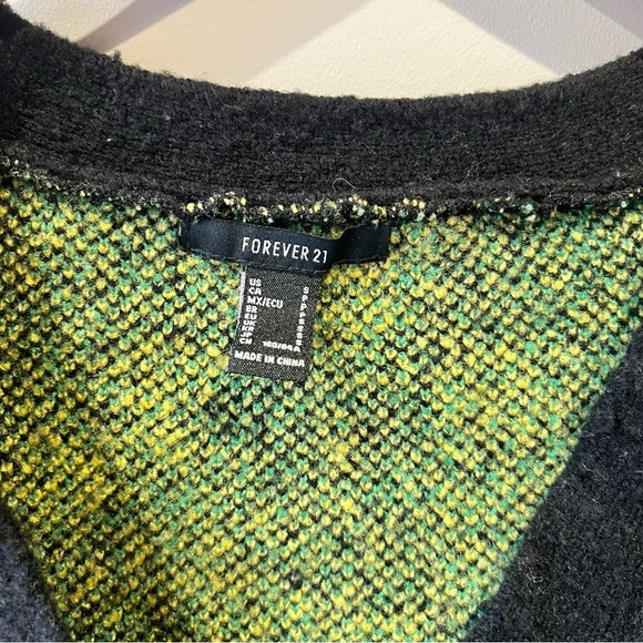 Forever 21 Black & Yellow Floral Cardigan - Picture 5 of 6